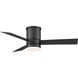 Axis 44 inch Matte Black Flush Mount Ceiling Fan in 2700K