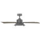 Nautilus 56 inch Graphite Weathered Wood Ceiling Fan in 2700K