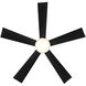 Wynd 52 inch Matte Black Downrod Ceiling Fan in 3000K, Smart Ceiling Fan