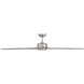 Roboto XL 70 inch Brushed Nickel Downrod Ceiling Fan
