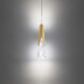 Kilt 1 Light 4 inch Aged Brass Mini Pendant Ceiling Light in 4000K