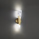 Kilt 1 Light Aged Brass ADA Wall Sconce Wall Light in 4000K
