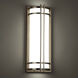 Skyscraper LED 18 inch Stainless Steel Outdoor Wall Light in 2700K, 18in.