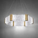 Forever LED 29.44 inch Aged Brass Chandelier Ceiling Light