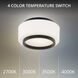 Preston LED 7.8 inch Black Indoor Ceiling Lighting in 4000K