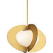 Echelon 1 Light 24 inch Aged Brass Pendant Ceiling Light