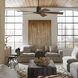 Aviator 70 inch Graphite and Weathered Gray with Weathered Gray Blades Downrod Ceiling Fan in Graphite Weathered Gray, Smart Ceiling Fan