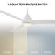 Skylark 62 inch Matte White Downrod Ceiling Fan