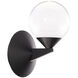 Double Bubble Wall Sconce Wall Light in 6in., Black