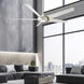 Lucid 62 inch Soft Brass and Matte White with Matte White Blades Downrod Ceiling Fan in 2700K, Soft Brass Matte White