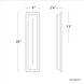 Midnight 1 Light 26 inch Black Outdoor Wall Light