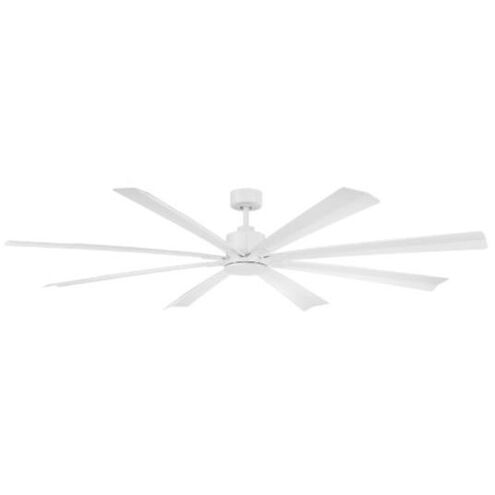 Size Matters 84 inch Matte White Downrod Ceiling Fan