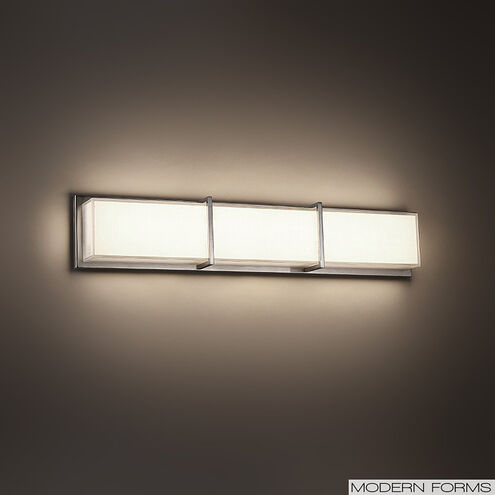Bahn LED 26 inch Brushed Nickel Bath Vanity & Wall Light in 26in.