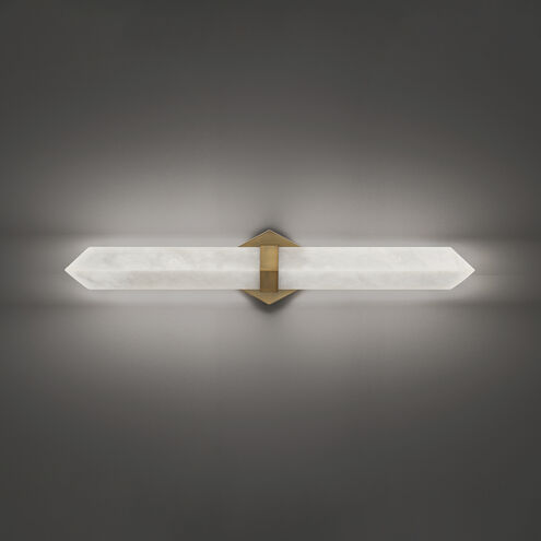 Javelin 1 Light 28 inch Aged Brass Bath Vanity Light Wall Light