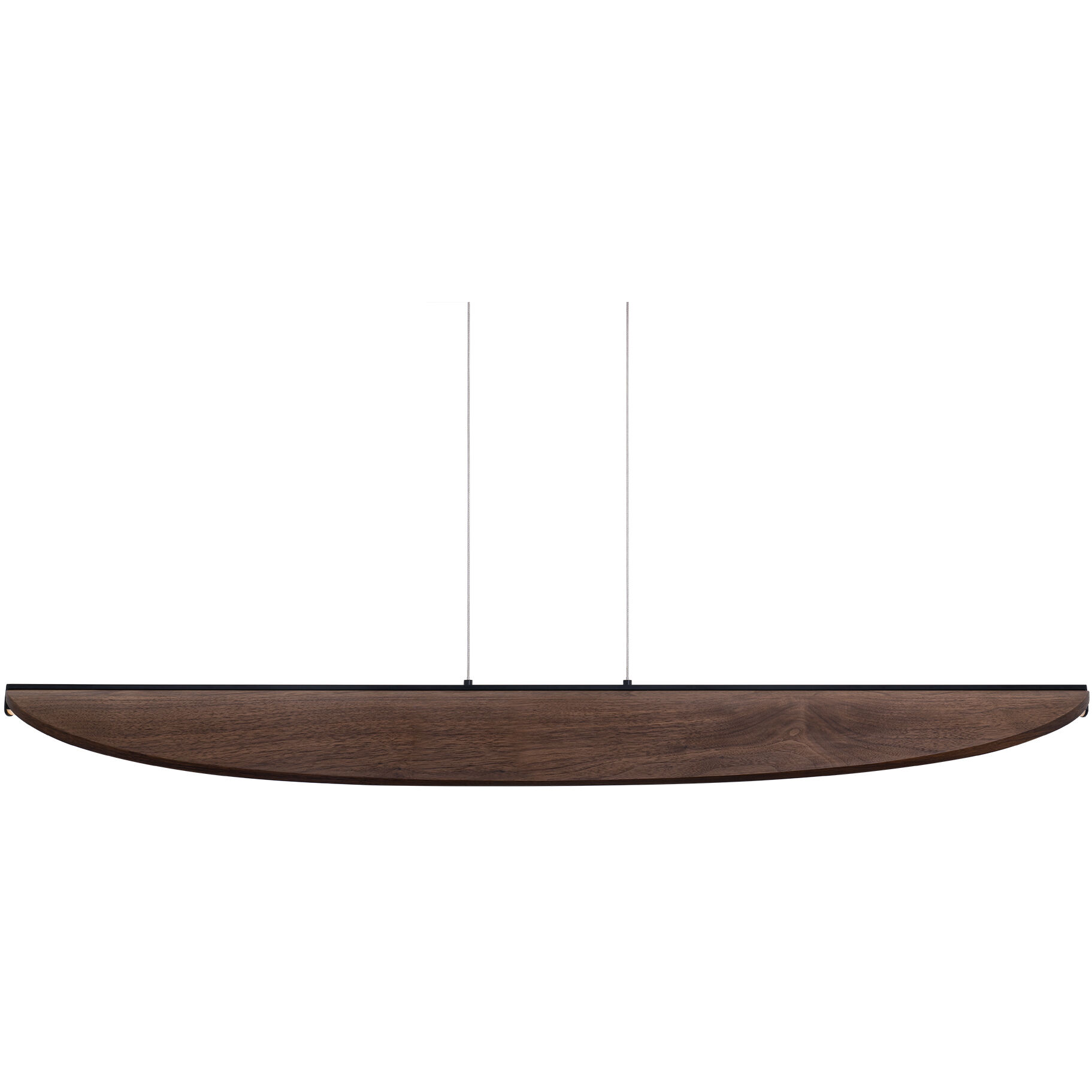 Kiefer LED 6 inch Black and Dark Walnut Indoor Hanging Lighting Ceiling Light