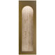 Cadey LED 2.88 inch Beige Travertine and Aged Brass ADA Wall Sconce Wall Light