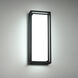 Framed LED 10 inch Black Outdoor Wall Light in 20in.