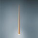 Cascade LED 1.5 inch Aged Brass Pendant Ceiling Light in Round, 19in.