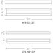 Open Bar LED 37 inch Brushed Nickel Bath Vanity & Wall Light in 3500K, 37in.