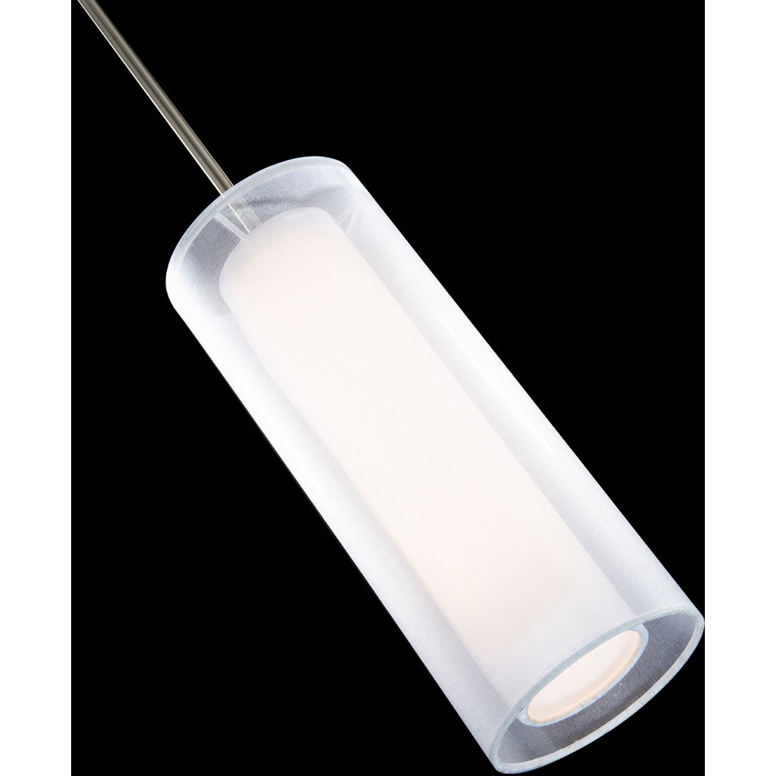 Metropolis 1 Light 5 inch Brushed Nickel Mini Pendant Ceiling Light in 13in.