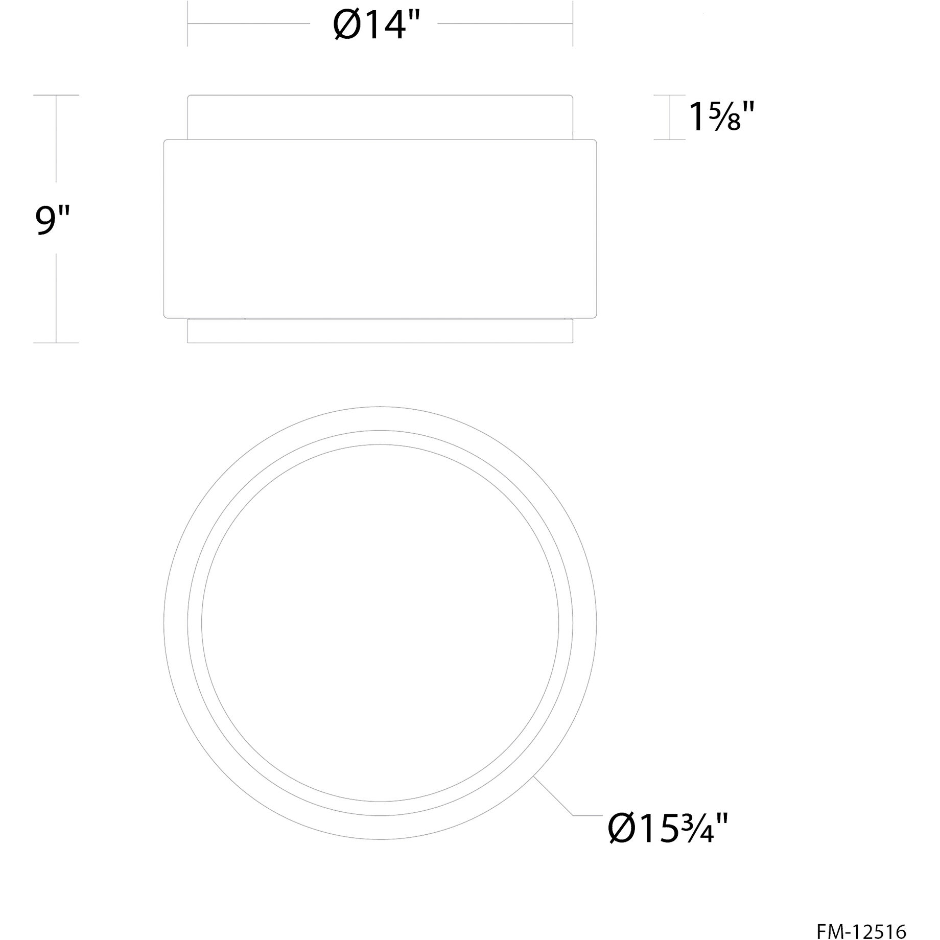 Preston LED 15.8 inch Aged Brass Indoor Ceiling Lighting in 3000K