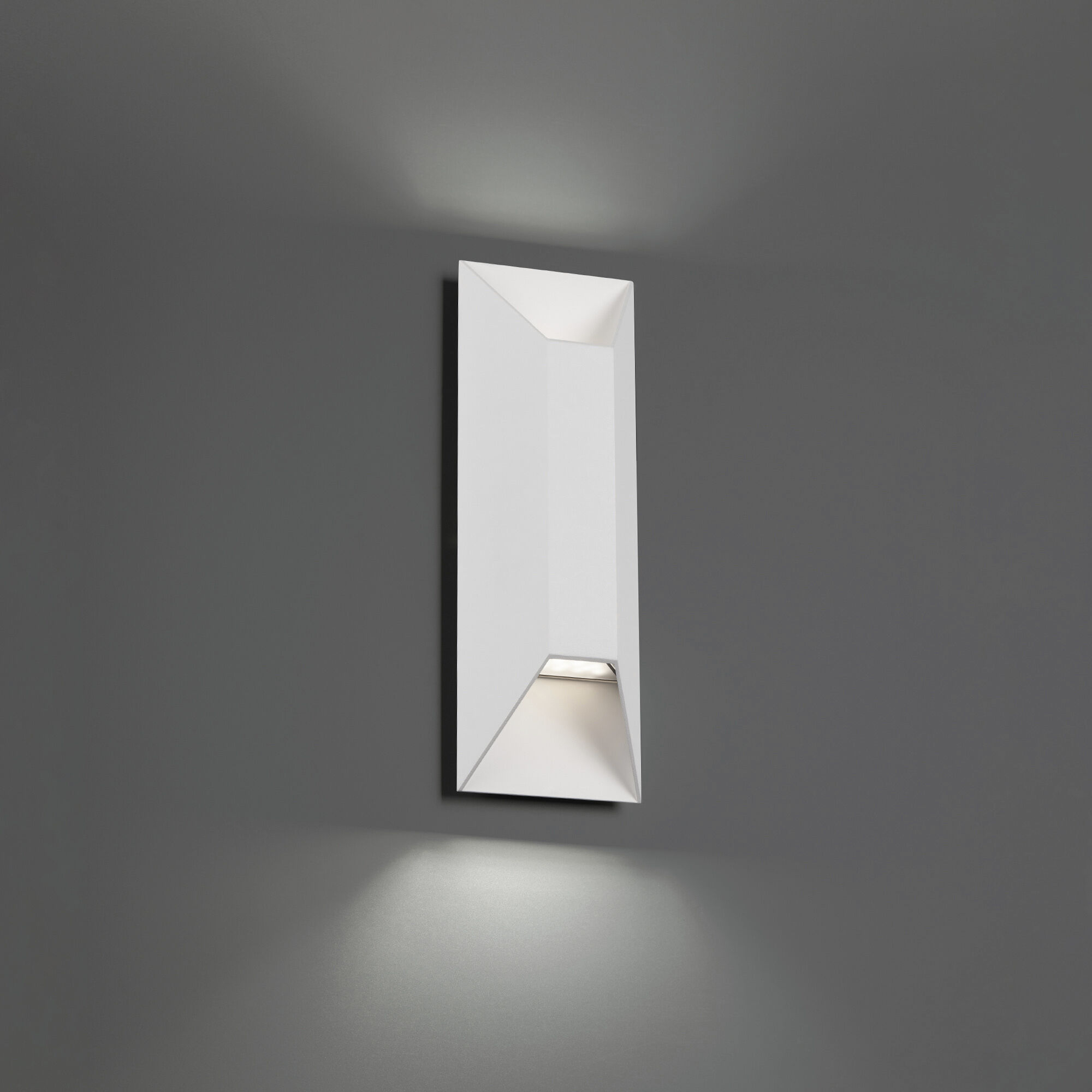 Maglev 2 Light 16 inch White Outdoor Wall Light in 4000K
