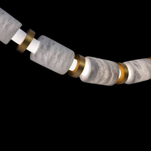 Entice 24 Light 2 inch Aged Brass Pendant Ceiling Light in 4000K