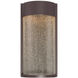 Rain LED 12 inch Bronze Outdoor Wall Light in 12in.