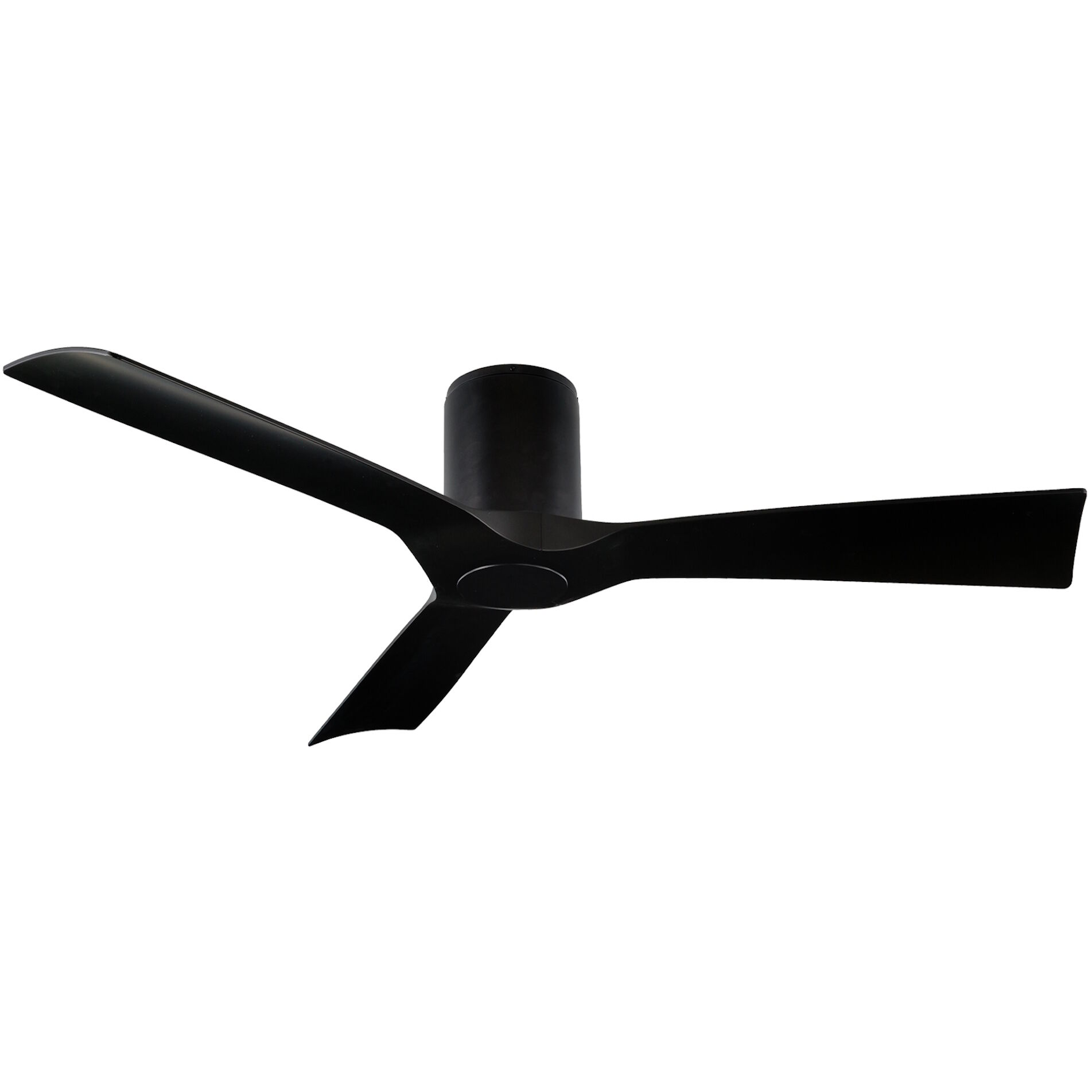 Aviator 54 inch Matte Black Flush Mount Ceiling Fan