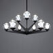 Double Bubble 9 Light 23.88 inch Black Chandelier Ceiling Light