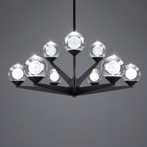 82027 Modern Forms PD-82027-BK Double Bubble 9 Light 23.88 inch Black ...