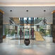 Kinetic LED 60 inch Titanium Chandelier Ceiling Light in 60in.