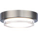 Kind LED 8 inch Brushed Nickel Flush Mount Ceiling Light in 3500K