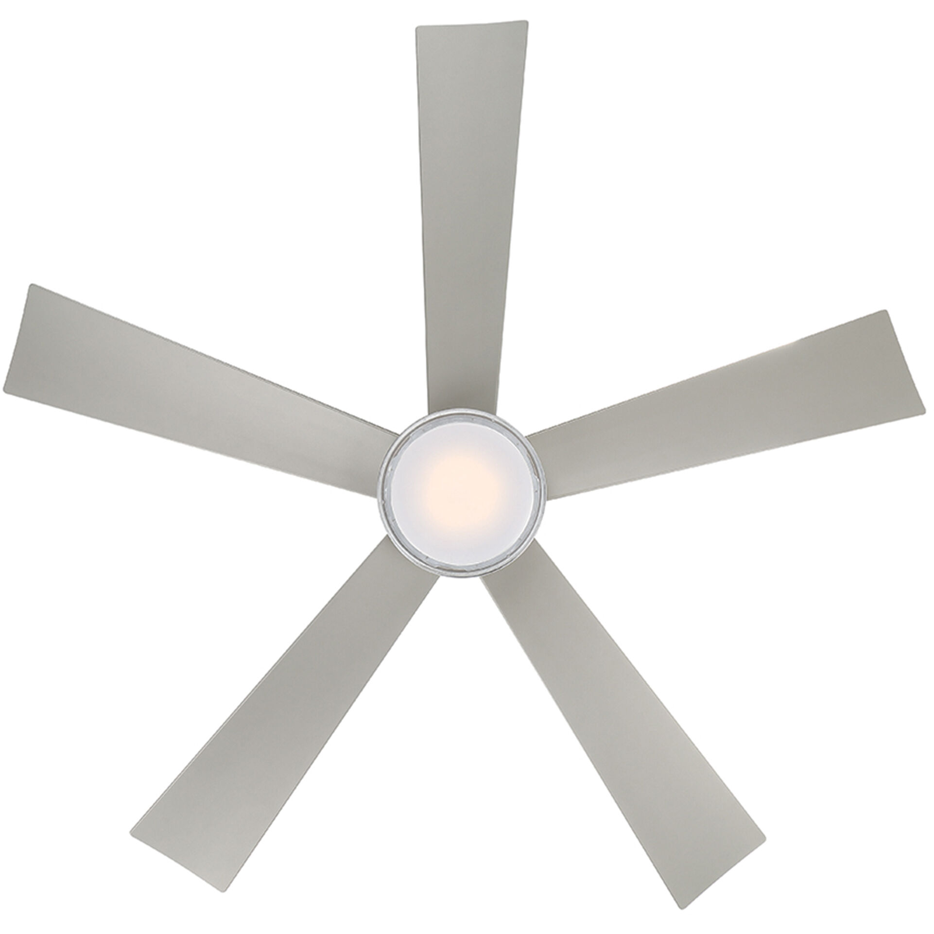 Wynd 52 inch Stainless Steel Downrod Ceiling Fan in 2700K