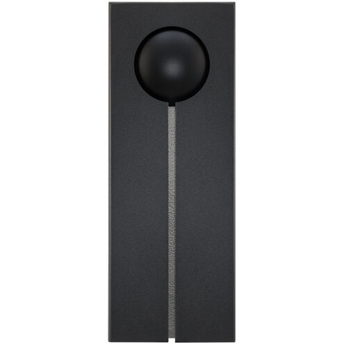 Keyhole LED 24 inch Black and Textured Brushed Nickel Outdoor Wall Lighting