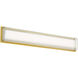 Ice Bar Indoor Wall Lighting in 3000K, Aged Brass