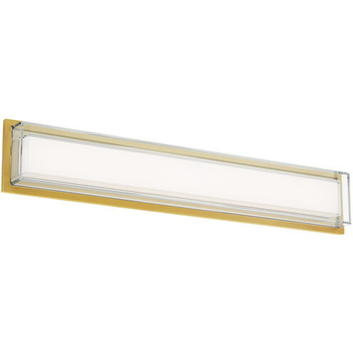 Ice Bar Indoor Wall Lighting in 3000K, Aged Brass