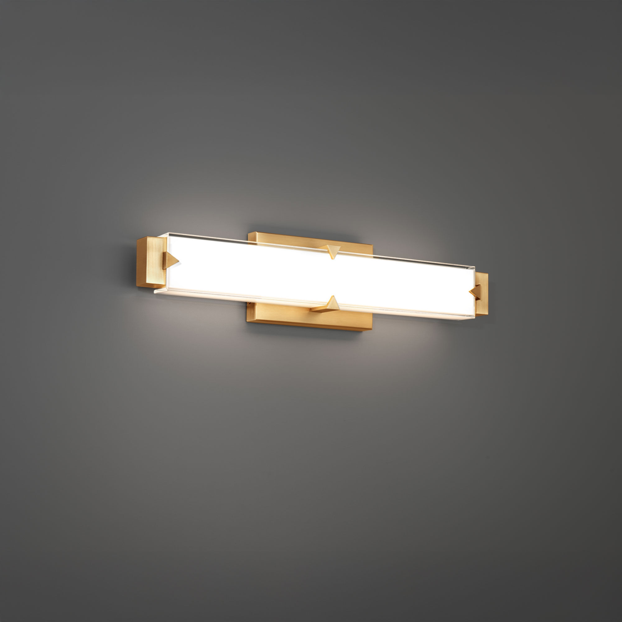 Carlisle Indoor Wall Lighting in 3500K, Aged Brass