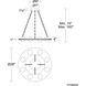 Lorelei LED 28 inch Aged Brass Pendant Ceiling Light