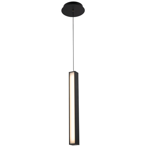 Chaos LED 7 inch Black Pendant Ceiling Light in 1, 20in.