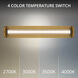 Iconix LED 28 inch Aged Brass Bath Vanity & Wall Light