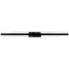 Tandem 2 Light 37 inch Black Bath Vanity & Wall Light in 37in.