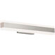 Cinch LED 19 inch Brushed Nickel Bath Vanity & Wall Light in 3500K, 19in.