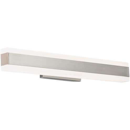 Cinch LED 19 inch Brushed Nickel Bath Vanity & Wall Light in 3500K, 19in.