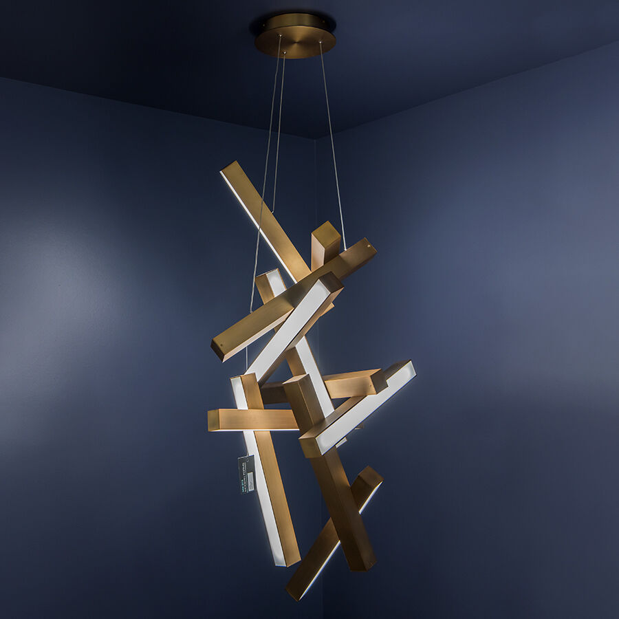 Modern shop forms chandelier