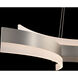 Arcs LED 15.88 inch Brushed Nickel Indoor Hanging Lighting Ceiling Light