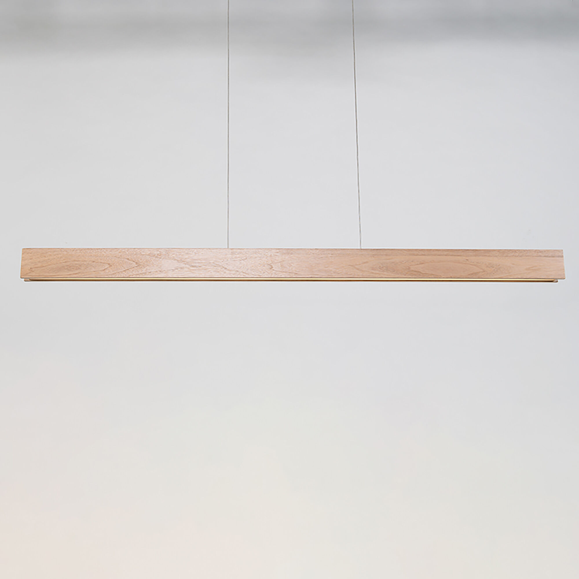 Drift Linear Pendant Ceiling Light in 84in., Walnut