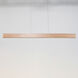 Drift LED 84 inch Walnut Linear Pendant Ceiling Light in 84in.