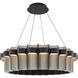 Gatlin LED 36 inch Black and Brushed Nickel Pendant Ceiling Light