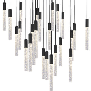 Magic 25 Light 28 inch Black Multi-Light Pendant Ceiling Light